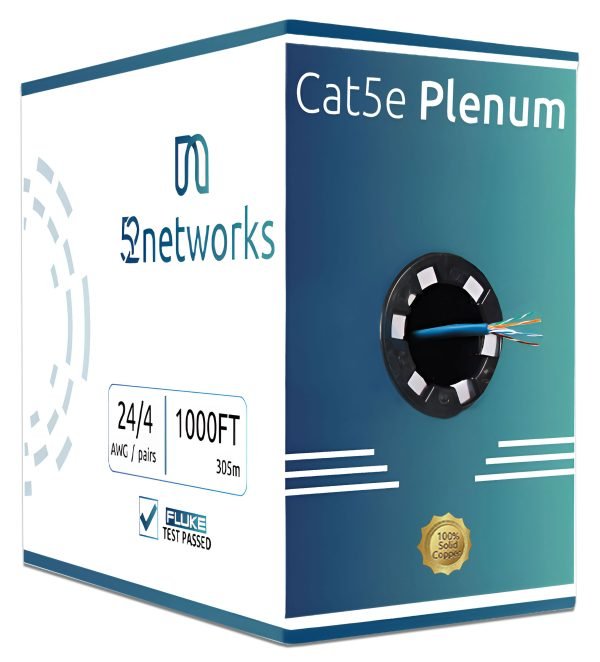 Cat5e-Plenum-Copper-Blue