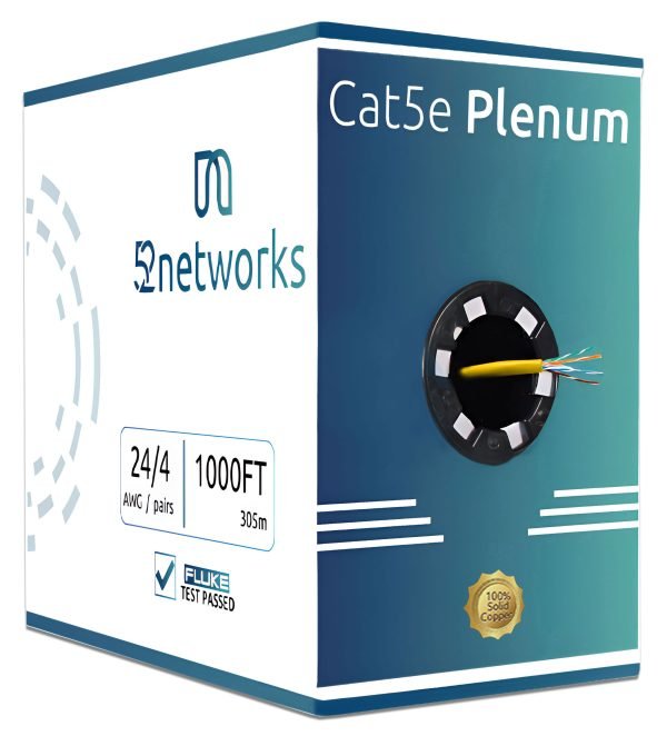 Cat5e-Plenum-Copper-52-Yellow