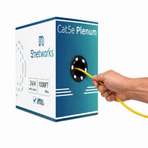 CAT5e Plenum 1000ft UTP 24AWG, 350 MHz Pull Box – Yellow - Image 3