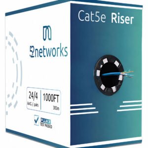 Cat5e Riser 1000ft Ethernet Cable 24AWG UTP 350MHz Network Cable - Image 4