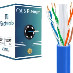Cat6 Plenum Copper 1000ft 23AWG 550MHz Cable - Image 4